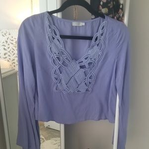 Nwot Tobi purple flowy top
